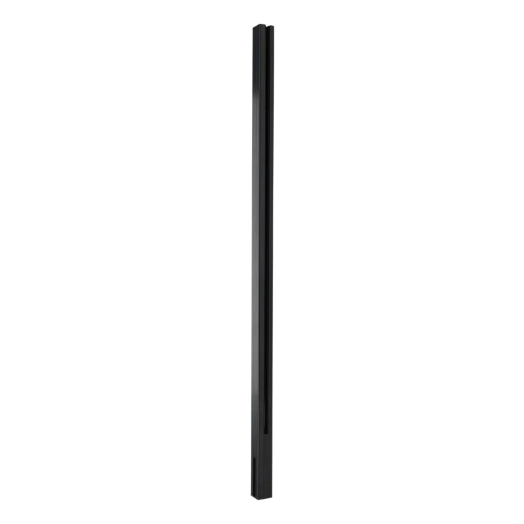 Rohový sloupek zábradlí 45x45x1283mm sklo 8,72mm tmavě šedý Kozza KR7500 000-890 (1)