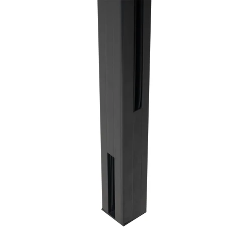 Rohový sloupek zábradlí 45x45x1283mm sklo 8,72mm tmavě šedý Kozza KR7500 000-890 (2)