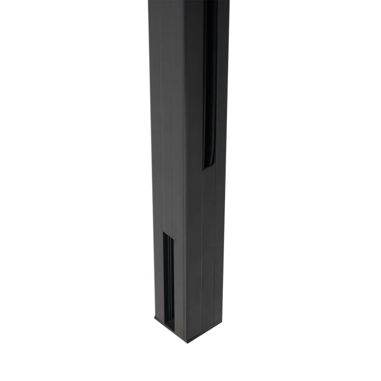 Rohový sloupek zábradlí 45x45x1283mm sklo 8,72mm tmavě šedý Kozza KR7500 000-890 (2)