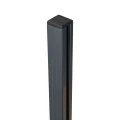 Rohový sloupek zábradlí 45x45x1283mm sklo 8,72mm tmavě šedý Kozza KR7500 000-890 (3)