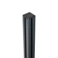 Rohový sloupek zábradlí 45x45x1283mm sklo 8,72mm tmavě šedý Kozza KR7500 000-890 (6)