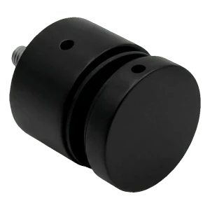 PINOX bodové uchycení rotula pro sklo fi 50 mm černý mat – pro ploché povrchy, závit M10
