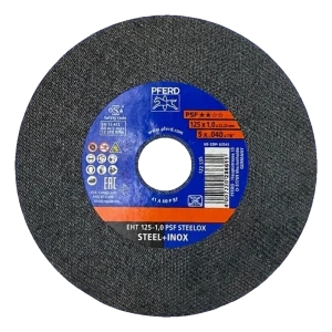 PFERD EHT 125-1.0 PSF STEELOX – řezný kotouč na ocel a INOX 125 × 1,0 mm - balení 25 kusů