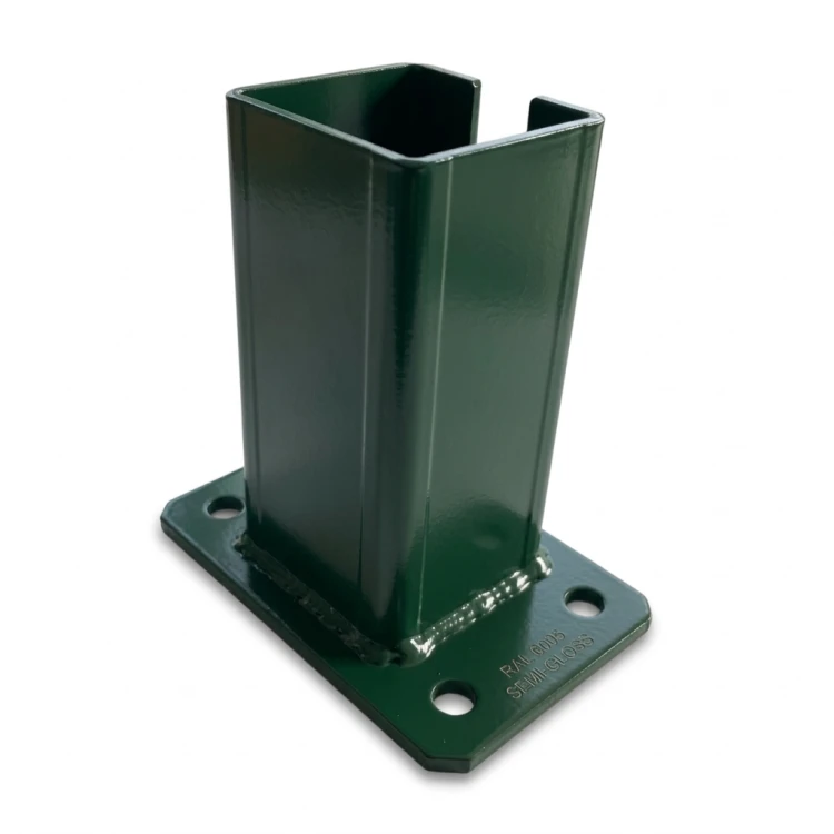 Základna pro plotový sloupek 80x80 mm 8 mm zelená 000-787 (1)
