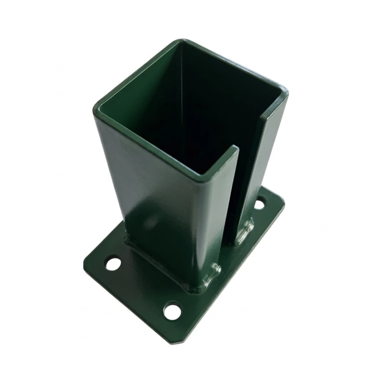 Základna pro plotový sloupek 80x80 mm 8 mm zelená 000-787 (2)