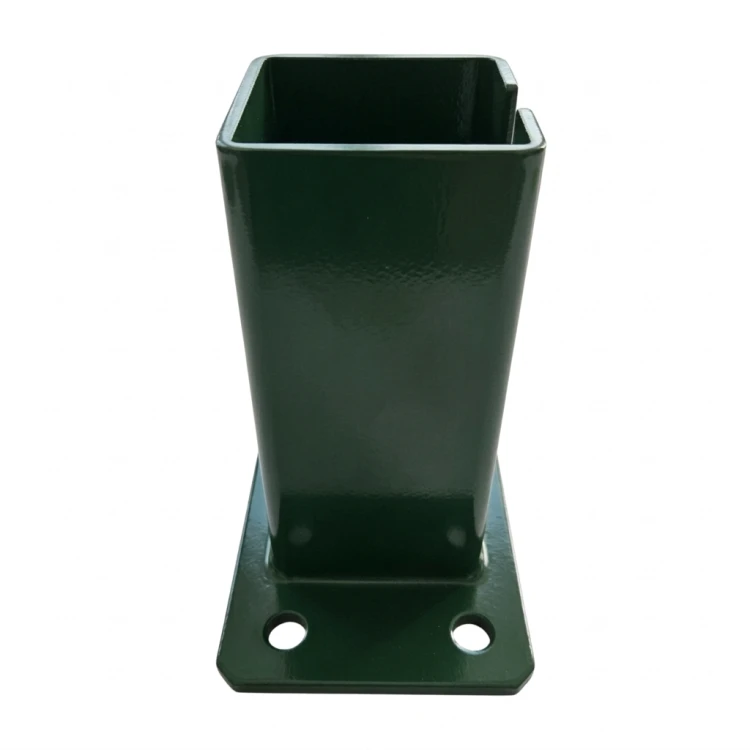 Základna pro plotový sloupek 80x80 mm 8 mm zelená 000-787 (3)