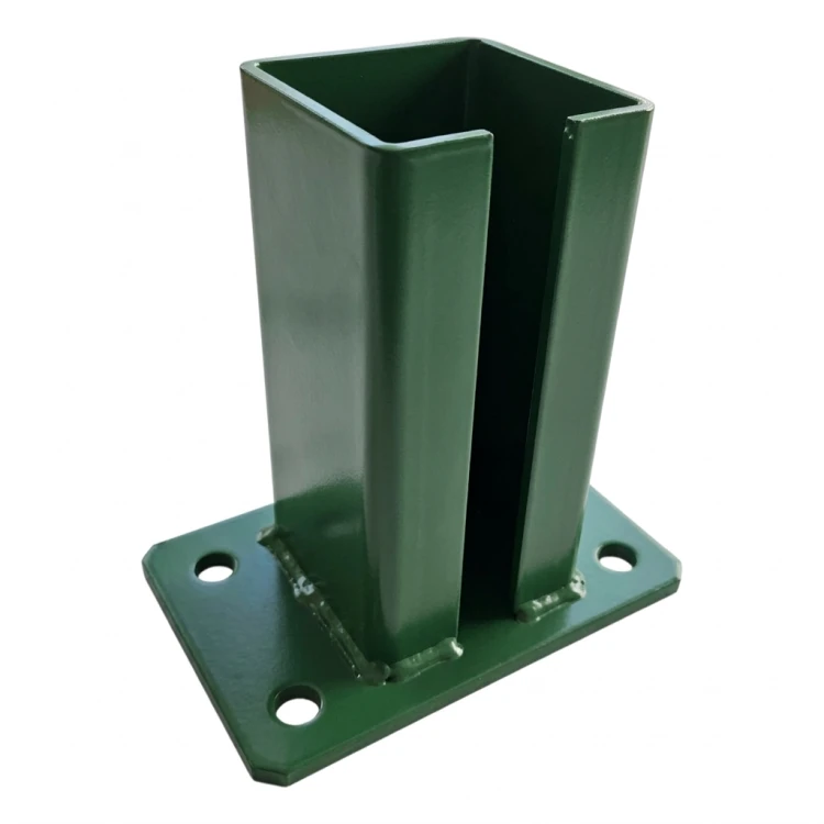 Základna pro plotový sloupek 80x80 mm 8 mm zelená 000-787 (4)