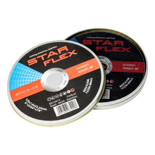 Starflex – sada řezných kotoučů na ocel a nerez 125×1,0 mm (10 ks) 000-950 (1)