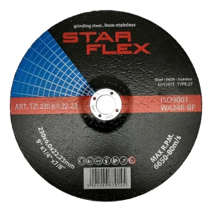 Star Flex – brusný kotouč (odstraňování materiálu) 230 × 6,0 mm T27 ocel a INOX