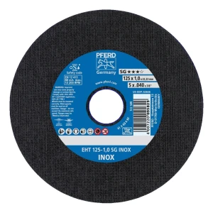PFERD EHT 125-1.0 SG INOX – řezný kotouč pro ocel a nerezovou ocel 125 × 1,0 mm balení 25 kusů