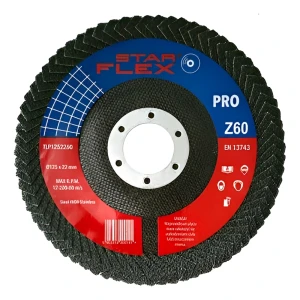 Starflex PRO – lamelový kotouč pro koutové svary 125 mm, zrnitost Z60