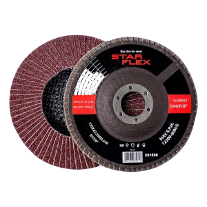 Starflex – lamelový kotouč plochý na ocel 125 mm zrnitost 40 (T27)