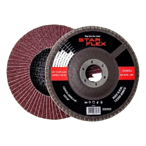 Star Flex lamelový kotouč ohnutý T29 125 mm na ocel – zrnitost 60
