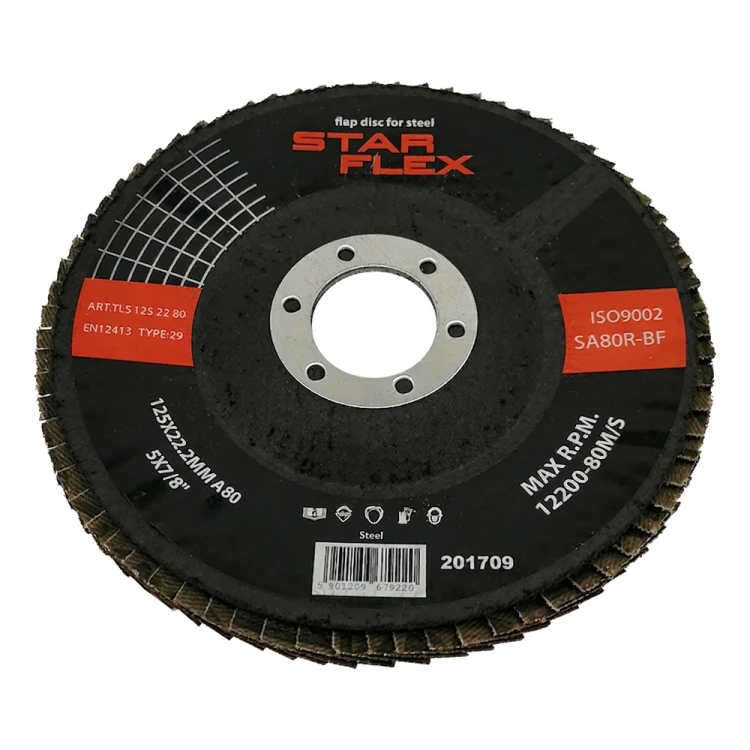 Star Flex lamelový kotouč ohnutý T29 125 mm pro ocel – zrnitost 80 000-973 (1)
