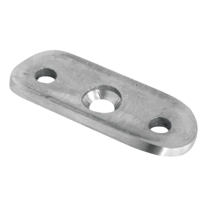 Montážní destička pro zábradlí fi 48,3 mm – nerezová ocel AISI 304, satén, 64x24x4 mm