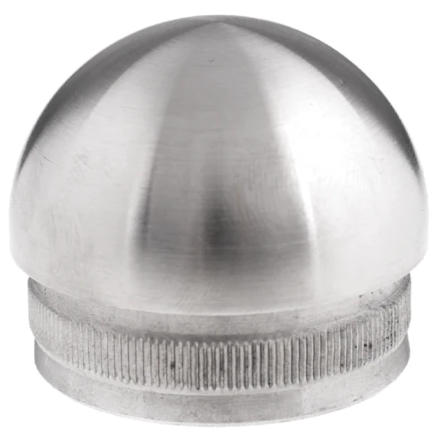 Kozza elipsoidní zátka zarážecí do poręče 42,4 mm – ocel AISI 304 satén 001-095 (1)