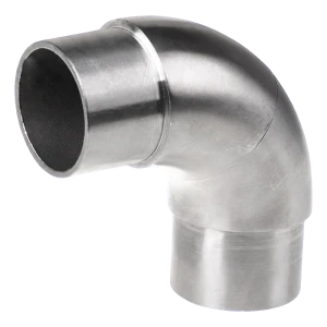 Koleno jemné zábradlové lepené 90° AISI 316 – trubka 42,4x2 mm, satén