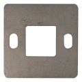 Patka sloupku zábradlí ke svařování 100×100 mm – nerezová ocel AISI 304, systém 40×40 001-162 (1)