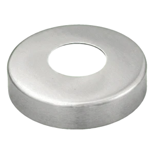 Zakrývací rozeta pro trubku fi 42,4 mm – zábradlová krytka ocelová 105 mm lesk