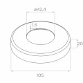 PSG Sloupek zábradlí střední průchozí fi 42,4 mm AISI 304 – 4 držáky, satén 001-204 (5)