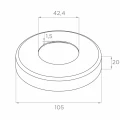 PSG rohový zábradlový sloupek ocelový AISI 304 ø42,4 mm H1060 mm s držáky na trubky ø12 mm 001-206 (6)