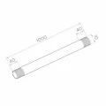 Táhlo pro skleněný přístřešek M10x1000 mm – nerezová ocel AISI 304, pravý/levý závit, satén 001-230 (2)