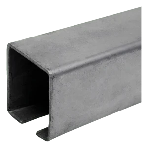 Ocelová vodící dráha – nosník ve tvaru C pro posuvné brány 60×60 mm, délka 6000 mm